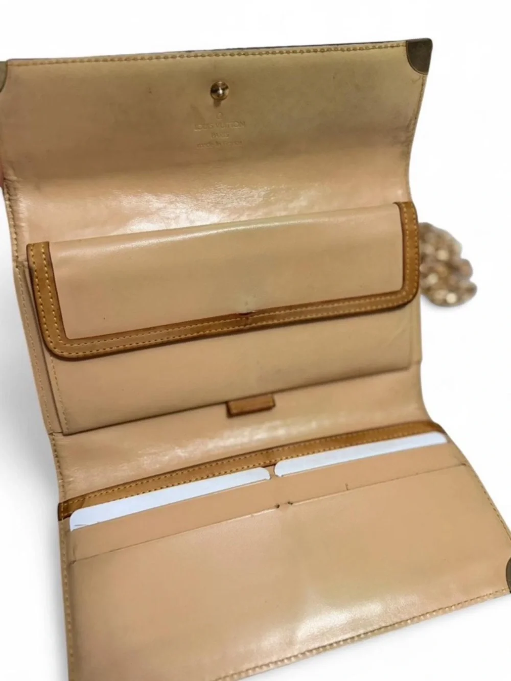 Louis Vuitton X Takashi Murakami Vintage Porte Trésor Wallet w/ chain - Picture 8 of 8